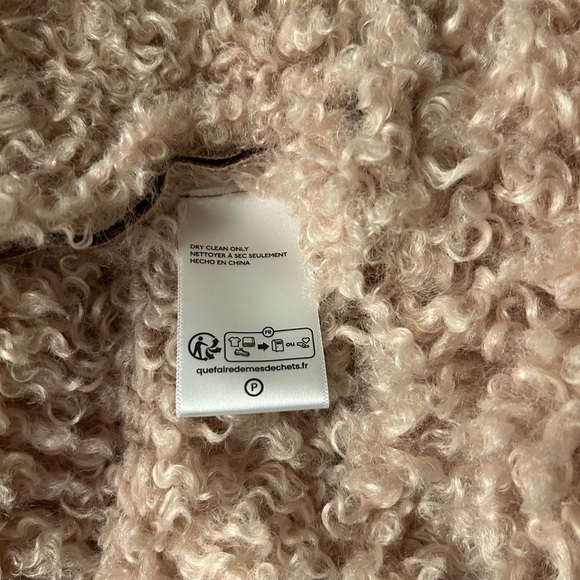 Urban Outfitters Brown Tan Teddy Jacket Cozy Plush Style - Picture 5 of 6